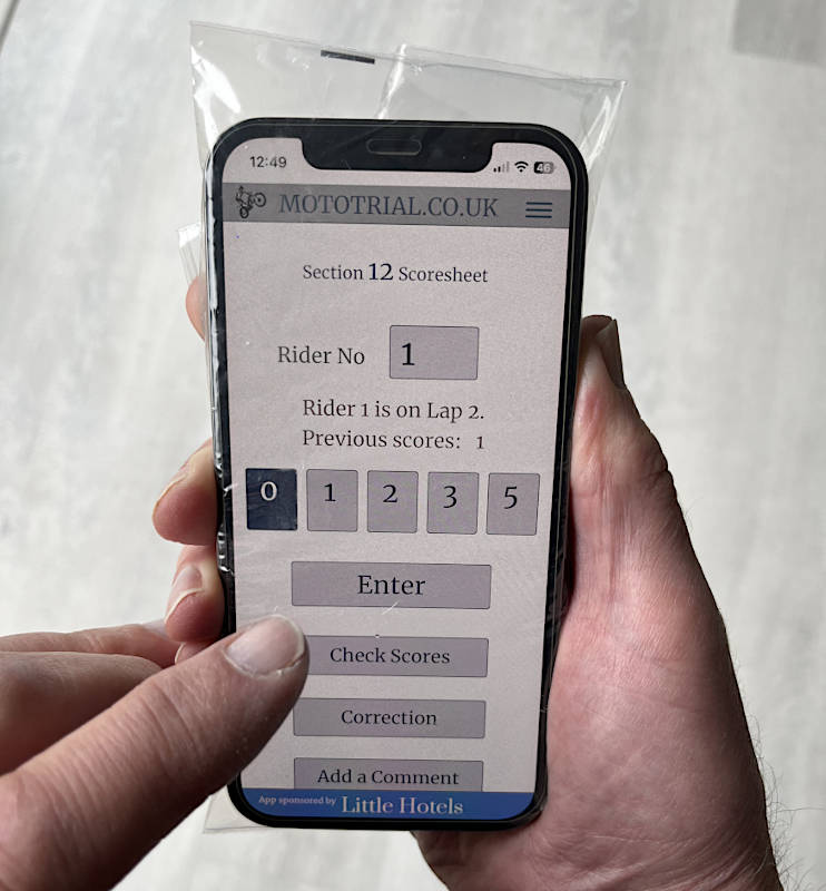 Sandwich bag in the rain
