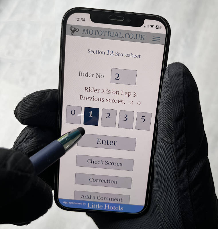 Gloves and a stylus in cold weather